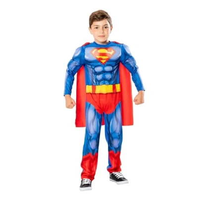 Afbeelding van Superman Licentie Gespierd Lichtblauw Kinderen Maat 104 116