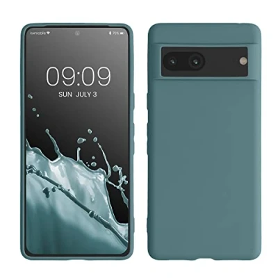 Afbeelding van kwmobile telefoonhoesje geschikt voor Google Pixel 7 Hoesje met siliconen coating Smartphone case in Arctische nacht