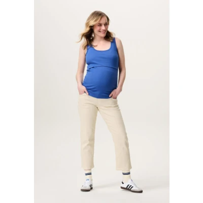 Afbeelding van Zwangerschapsbroek Straight jeans Paco Bone White 27
