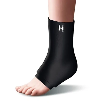 Afbeelding van HoMedics Hot and Cold Compression sleeve Voor de Enkel koeling cooling Warm &amp; koud Enkelblessure zwellingen Super Flexibel en Duurzaam Gaat Lang Mee
