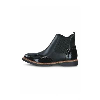 Afbeelding van s.Oliver Chelsea Cowboy/Bikerlaarsjes, Dames, Maat: 37, Black comb Kunststof