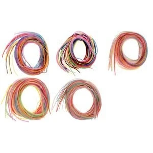 Image de Glorex sachet de 20 fils scoubidou colour strips paillettes100 cm assortis 62240101