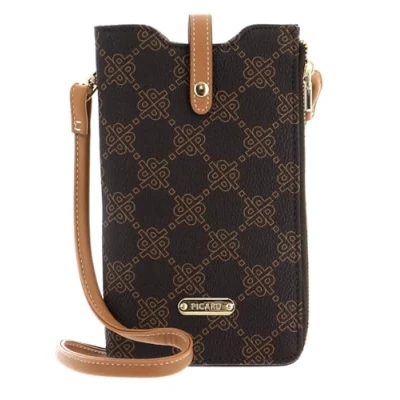 Afbeelding van PICARD Schoudertas mobiele telefoon Euphoria 1 Phone Bag Cafe Donkerbruin