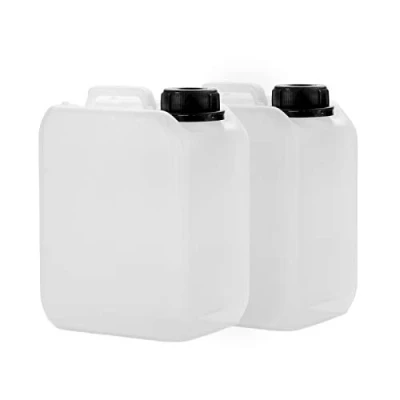 Afbeelding van 2 x 2,5 liter jerrycan van polyethyleen met hoge dichtheid DIN 45 mm deksel en VN goedkeuring, waterjerrycan, geschikt voor levensmiddelen