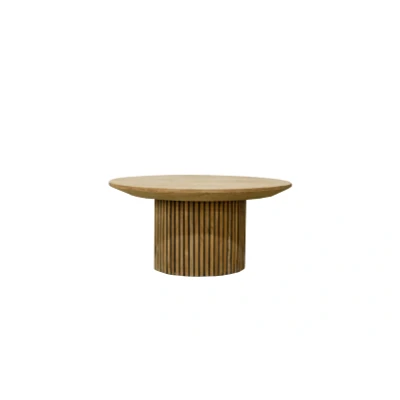 Afbeelding van Salontafel Lausanne rond teakhout 80cm