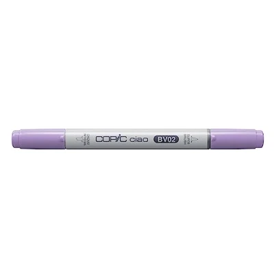 Afbeelding van COPIC Ciao BV02, pruim, twin marker met medium punt en penseelpunt