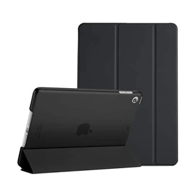 Afbeelding van ProCase Hoes voor 10,2 Inch iPad 9e 2021 / 8e 2020 7e 2019, Schokbestendige Hoesje Beschermhoes Smart Folio Cover Case Hard Back Shell Zwart