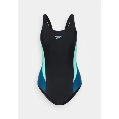 Afbeelding van Speedo Womens Colourblock Badpak, Dames, Maat: 42, Arctic glass