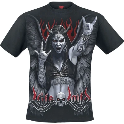 Afbeelding van Spiral Heren Tshirt L Rock Loud Zwart