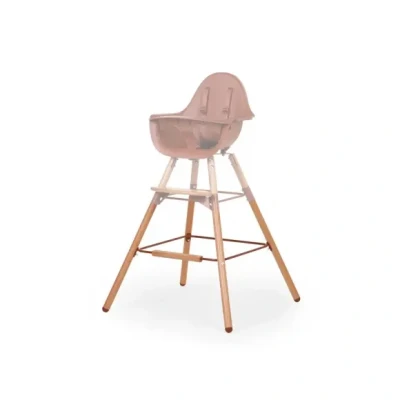 Afbeelding van CHILDHOME, Set met poten, extra lang, voor babystoel Evolu 2, hoogte 90 cm, keukeninzetstuk, voeten, beukenhout, gemakkelijk te monteren, kleur terracotta