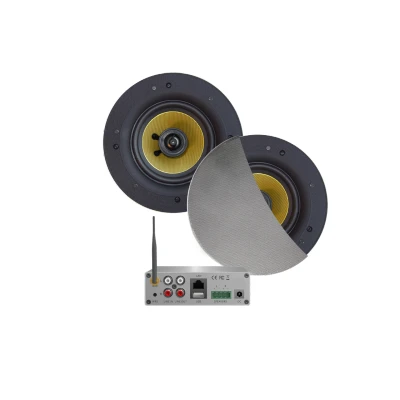 Afbeelding van Wifi Audiosysteem incl Zumba speakers mat chroom 70 WATT