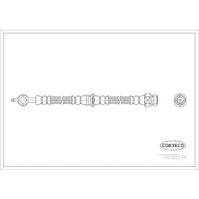 Afbeelding van CORTECO 19030294 Remslang Achteras 410 VOLVO: S40 I