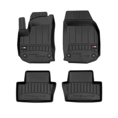 Afbeelding van FROGUM 3D408814 Vloermatset Rubber voor en achter 4 Zwart OPEL: Zafira B