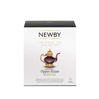 Afbeelding van Newby Teas Bovenste Assam Pyramids Zijde Zwarte Thee 38 g (pak van 15)