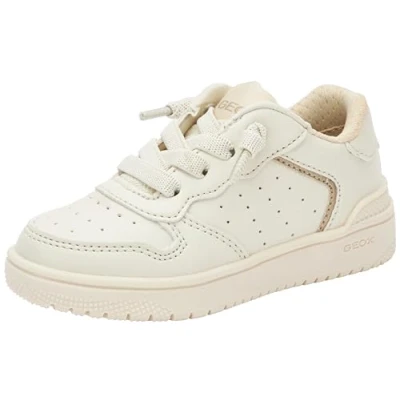 Afbeelding van Geox J Washiba G D Sneakers laag voor kinderen, Maat: 31, Light ivory Kunststof/ textiel
