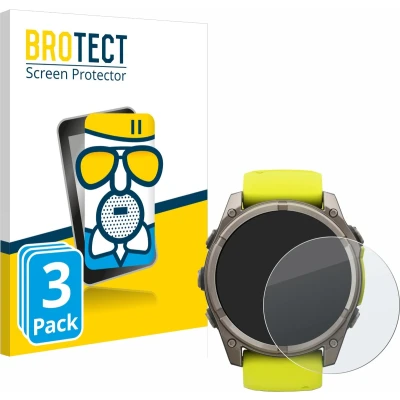 Afbeelding van BROTECT Screenprotector voor Garmin Fenix 8 Solar (51 mm) Folie Beschermfolie Beschermglas matte (3 Stuks)