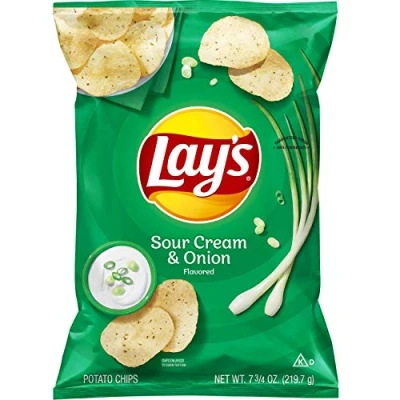 Afbeelding van Lay&#039;s Sour Cream &amp; Onion Gearomatiseerde Potato Chips 7,75 oz