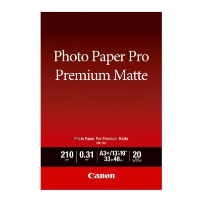 Image de Canon PRO Premium PM 101 Mat lisse 310 micromètres A3 Plus (330 x 480 mm) 210 g/m² 20 feuille(s) papier photo pour PIXMA 1, 10, 100