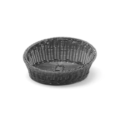 Afbeelding van Hendi Broodmand Rond Zwart Schuin Aflopend Ø31x(H)12cm