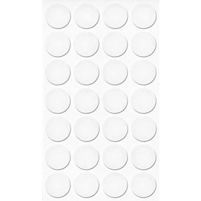Afbeelding van haggiy 28 stuks zelfklevende meubelpleisters diameter: 20 mm Alaska wit