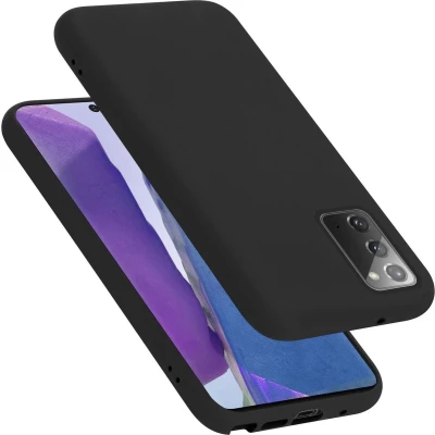 Afbeelding van Cadorabo Hoesje geschikt voor Samsung Galaxy NOTE 20 in LIQUID ZWART Beschermhoes gemaakt van flexibel TPU silicone Case Cover
