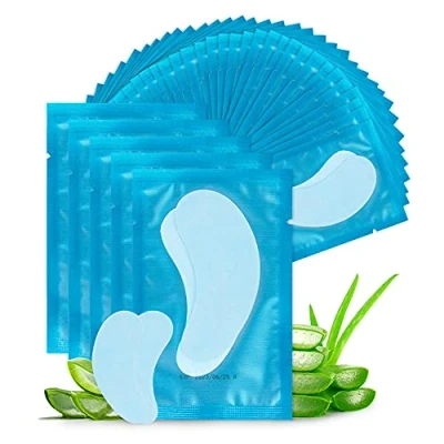 Afbeelding van Lunamoon 50 paar oogpads voor wimperextensions, wimperlifting, kleuring, wimpers, blauw