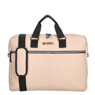 Afbeelding van Enrico Benetti Bergen PU Laptop Schoudertas 17&quot; Zachtroze