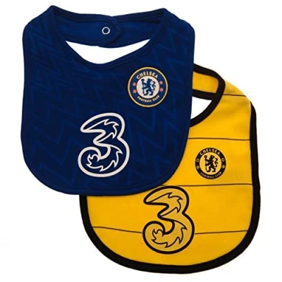 Afbeelding van Chelsea FC slabbetjes baby (één maat) (blauw/geel), blauw/geel, één maat, Blauw/Geel
