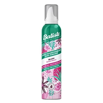 Afbeelding van BATISTE Blush Droogshampoo, gebruik op droog haar en zonder uitspoelen, bloemen vrouwelijke geur, schuim 100 ml