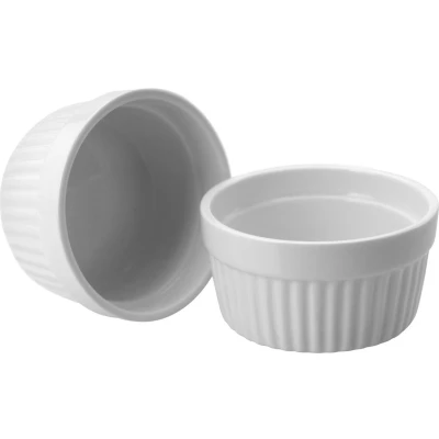 Afbeelding van Ovenschaal Porselein (Creme Brulee) Ø11x4,8cm Set/2