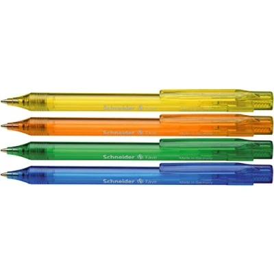 Afbeelding van Schneider balpen Fave 4 stuks op blister assorti M S 73040