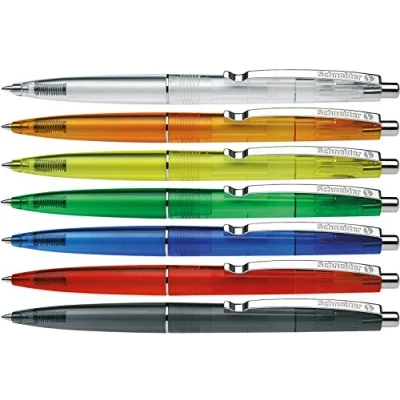 Afbeelding van balpen Schneider K20 &quot;Icy Colours&quot; assorti doos met 20 stuks
