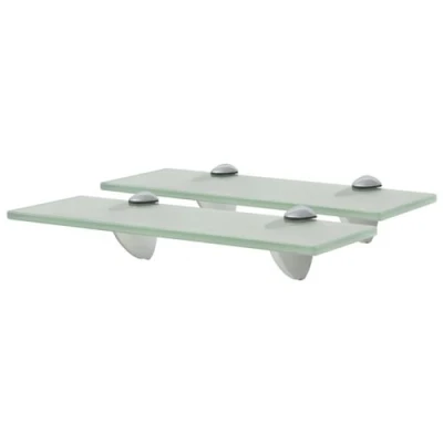 Afbeelding van Schappen zwevend 2 st 30x10 cm 8 mm glas