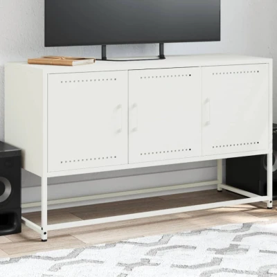 Afbeelding van Tv meubel 100,5x39x60,5 cm staal wit