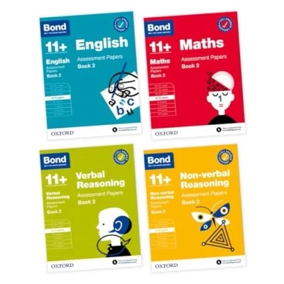 Afbeelding van 11+: Bond 11+ English, Maths, verbal Reasoning, Non Reasoning: Assessment Papers Book 2: 9 10 Yrs Bundle