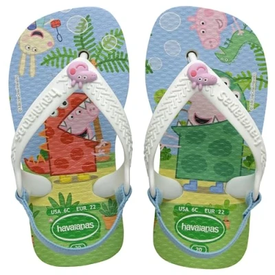 Afbeelding van Havaianas Baby Peppa Pig Tongs unisexes pour bébé, Blanc., 25/26 EU