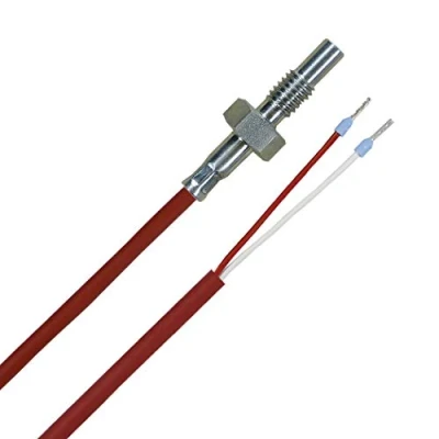 Afbeelding van iOVEO 015EF01202 M6 temperatuursensor PT100 schroefdraad 2m siliconen kabel