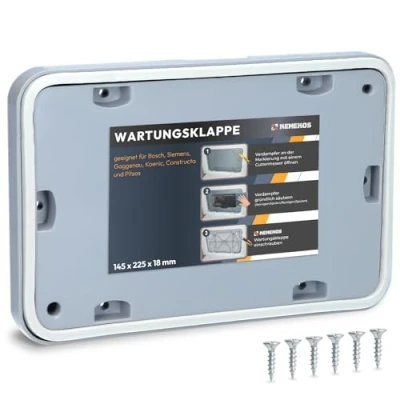 Afbeelding van Kenekos Onderhoudsklep geschikt voor Bosch Siemens IQ300 / IQ500 IQ700 IQ800 serie 6, 8 MAXX7 wasdroger, reparatieset zoals 646776 00646776