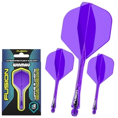 Afbeelding van Winmau Fusion Purple NO2 Dart Flights Inbetween