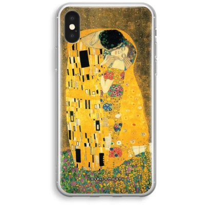 Afbeelding van Case Company® hoesje geschikt voor iPhone XS Der Kuss Soft Cover Telefoonhoesje Bescherming aan alle Kanten en Schermrand