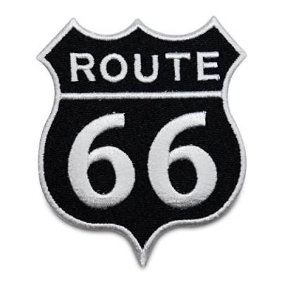 Afbeelding van Finally Home Route 66 Usa Opstrijkbare patch Motorfiets