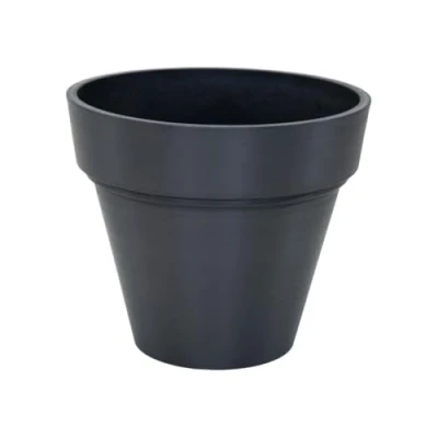 Afbeelding van Pot MEGA COLLECTIONS Ecostone Plantenbak Ø 55 cm H 51 Zwart