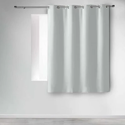 Afbeelding van douceur d&#039;Intérieur, Gordijn met ogen (135 x 180 cm), ondoorzichtig, sneeuw