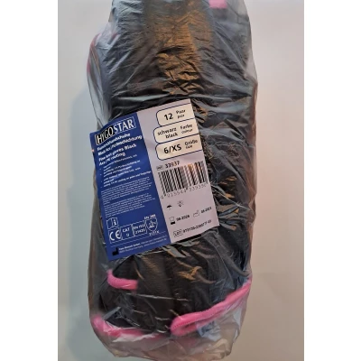 Afbeelding van Hygostar werkhandschoen Black Ace maat XS/6 per 12 paar