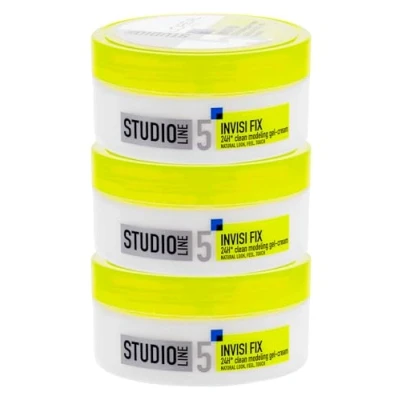 Afbeelding van L&#039;Oréal Paris Invisi Fix Studio Line Mineral 24 uur haarcrème met 5 sterke fixatie natuurlijk effect en langdurige alcoholvrije formule, 3 x 150 ml