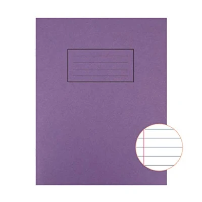 Afbeelding van Silvine Schoolschrift, gelinieerd, 48 pagina&#039;s, 203 x 165 mm, paars, 10 stuks