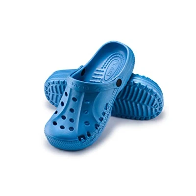 Afbeelding van ESTRO Clogs voor heren en dames uniseks, klomp, tuin, dames, heren, kunststof, licht, rubber, klomp A78, Blauw