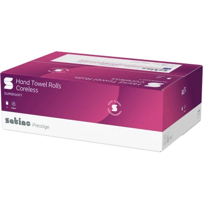 Afbeelding van Satino Prestige Midi Poetsrol Coreless 1 laags 270 meter