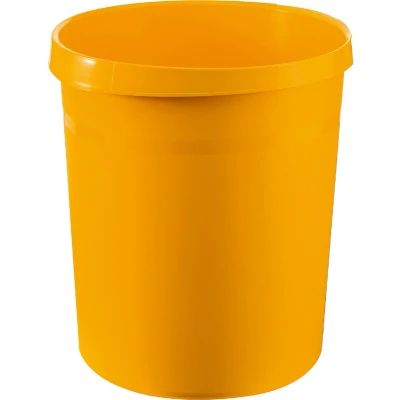Afbeelding van HAN GRIP 18190 15 Prullenbak 18 l (Ø x h) 312 mm 350 Polypropyleen Geel 1 stuk(s)