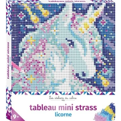 Image de Tableau mini strass licorne boîte avec accessoires